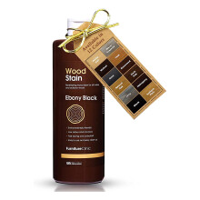 Furniture Clinic Wood Stain Multiple Finishes Fast Drying Indoor and Outdoor Furniture and More Water Based Low Odor Non-Toxic Polyurethane Ebo
