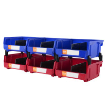 VEVOR Bacs de rangement empilables en plastique 6 pièces (11 x 11 x 5 pouces), bacs de rangement suspendus