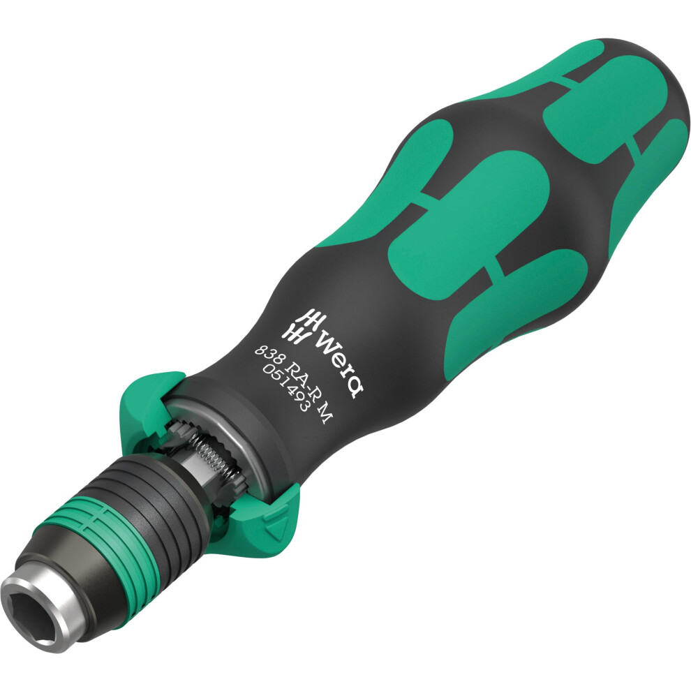 WERA - 05051493001-838 RA-R M Bitholding Screwdriver with Ratchet functionality  1/4""  1/4"" x 123.5 mm-image-OPC-PFWC7CX-NEW