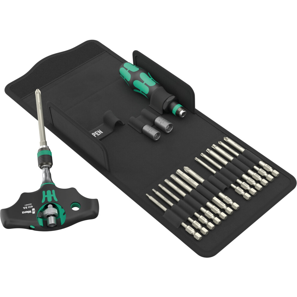 WERA - 05136072001 - Kraftform Kompakt 400 RA SHK Set 1  19 Pieces