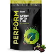 VIVO Life Perform Vegan Protein Powder Raw Cacao Flavor - BCAA Pea & Hemp Blend Plant-Based Protein Shake (2.17 Pound (Pack of 1))