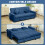 Homcom HOMCOM Reversible L-Shaped Sectional Sofa Bed with Cushions, Blue 3