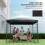 Outsunny Outsunny 3 x 3(m) Gazebo Canopy Replacement Cover, UPF30+, Black 5