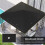 Outsunny Outsunny 3 x 3(m) Gazebo Canopy Replacement Cover, UPF30+, Black 3