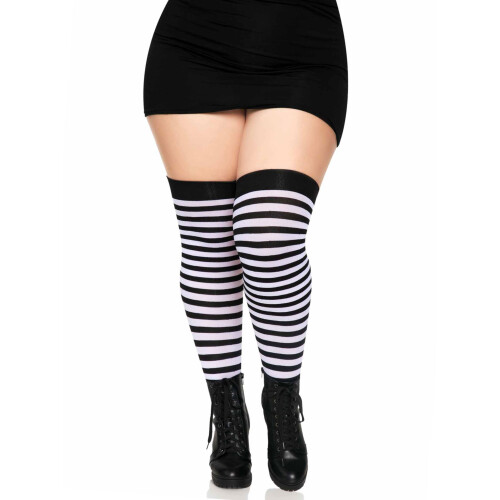 Plus Size Nylon Kous Met St