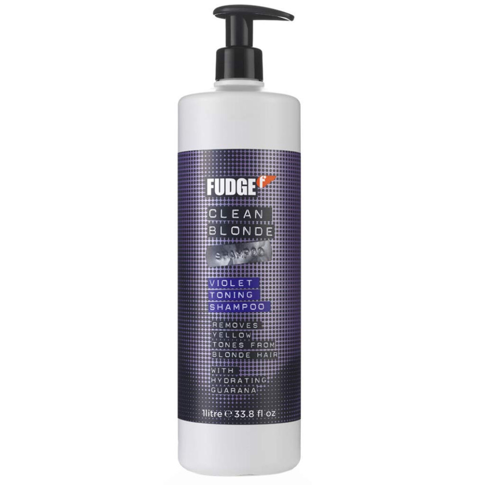 Fudge Clean Blonde Violet Toning Shampoo for Unisex 33.8 fl.oz.