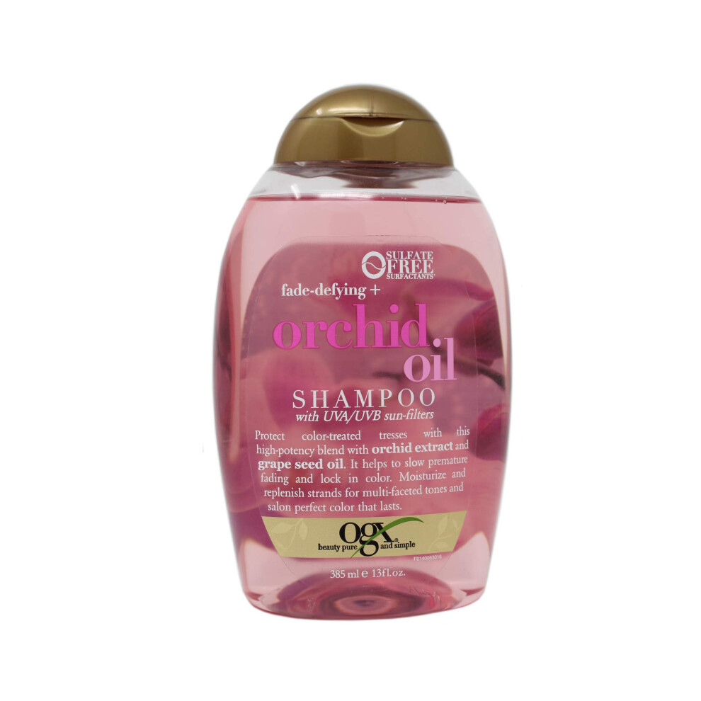 Ogx Shampoo Orchid Oil Fade Defying 13 Ounce (385ml) (6 Pack)