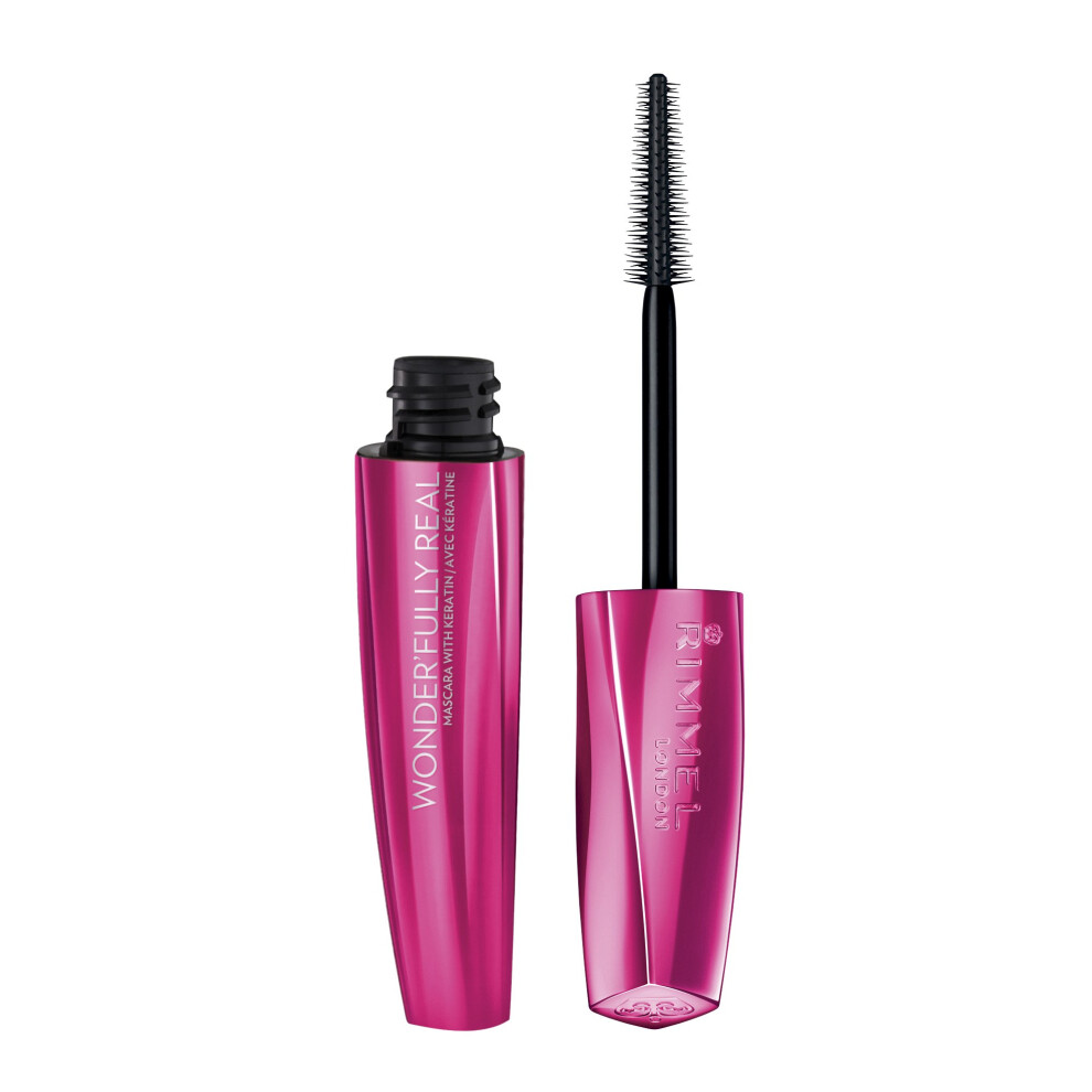 Rimmel Wonder'fully Real Mascara  Extreme Black  0.37 Fluid Ounce