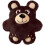 KONG KONG Snuzzles Bear Dog Toy Medium 2