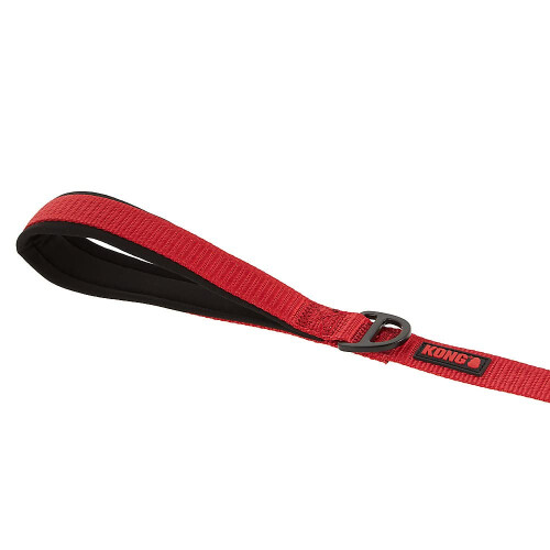 KONG KONG Comfort Ultra Durable Traffic Padded Handle Quick Control Leash 4' (Red) 1