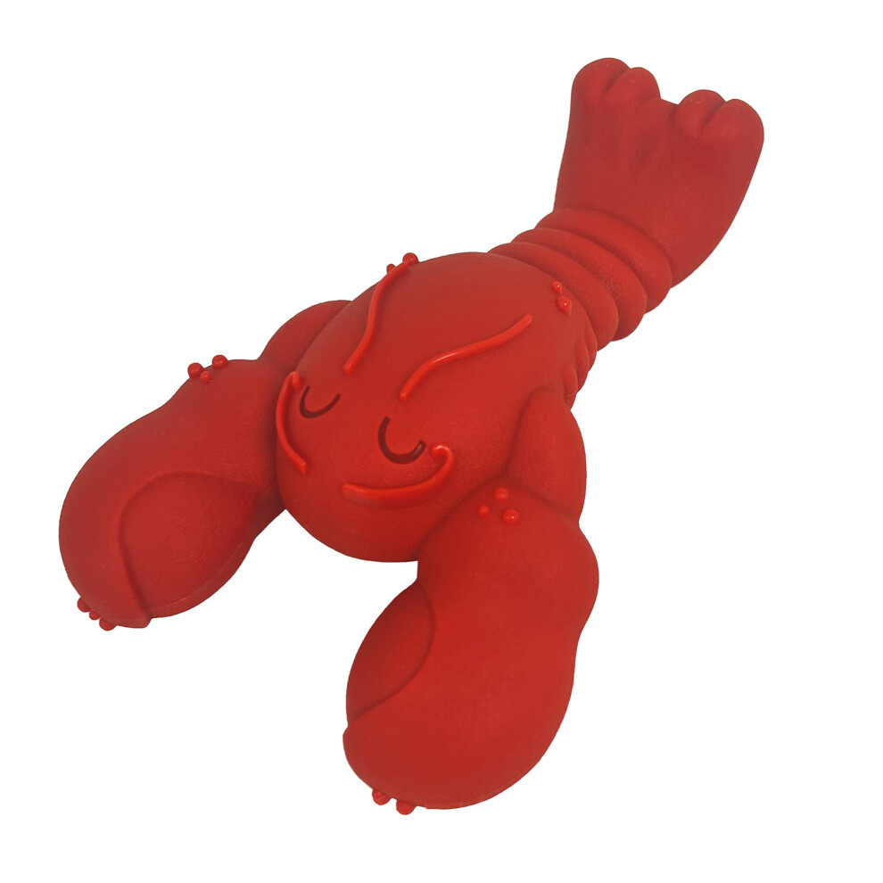 NYLABONE Lobster Dog Toy Power Chew - Cute Dog Toys For Aggressive Chewers - With A Funny Twist! Filet Mignon Flavor X-Large/Souper