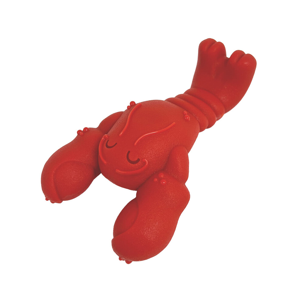 NYLABONE Lobster Dog Toy Power Chew - Cute Dog Toys For Aggressive Chewers - With A Funny Twist! Filet Mignon Flavor Small/Regular