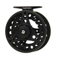 ANGLER DREAM Silver/Black (1/2WT 3/4WT 5/6WT 7/8WT) Fly Reel Aluminum Alloy Large Arbor Fly Fishing Reels