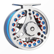 ANGLER DREAM pre-loaded (1/2WT 3/4WT 5/6WT 7/8WT) Fly Reel with Line Combo Aluminum Alloy Large Arbor Fly Fishing Reels Weight Forward Fly Line with B