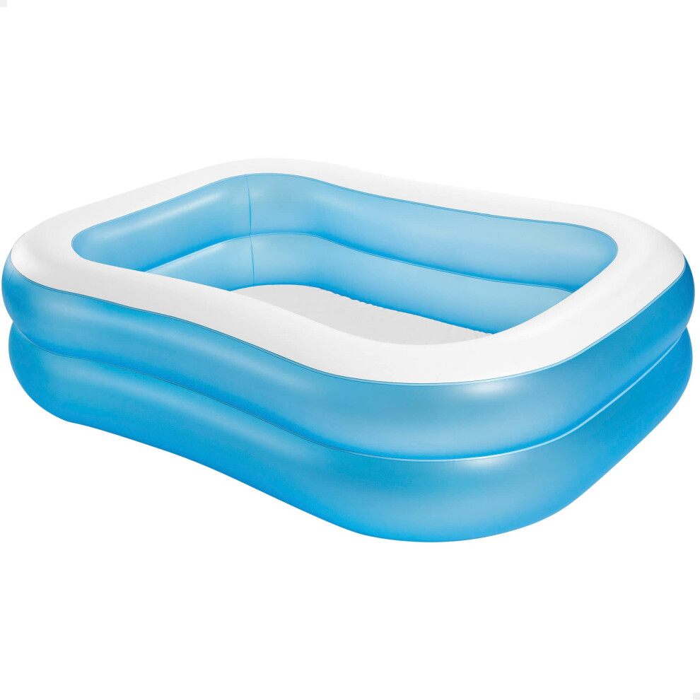 Intex 57180 Rectangular Swimming Pool  White Blue  203 x 152 x 48 cm  I3.5 l