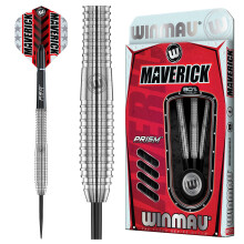 Winmau Maverick 25 Gram Professional Steeltip Tungsten Darts Set with Flights and Stems (Shafts)