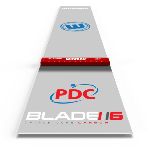winmau Winmau Clearzone PVC Darts Mat with Integrated Oche