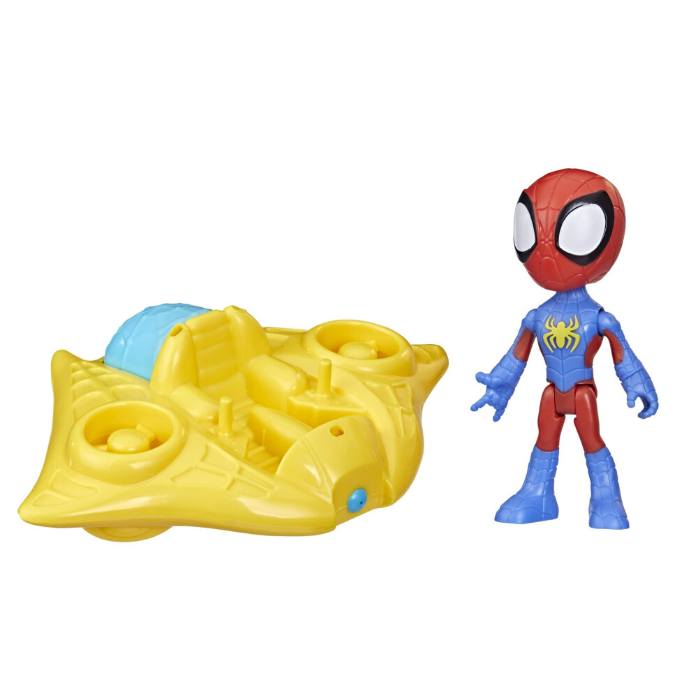 Marvel Spidey and His Amazing Friends Spidey Water Web Raft  Preschool Water Toy with Spidey Action Figure for Kids Ages 3 and Up