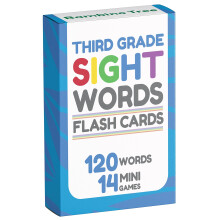 Sight Words Flash Cards 3rd Grade - 120 High Frequency Words from Dolch's and Fry's Sight Word List for Ages 8-9 Years