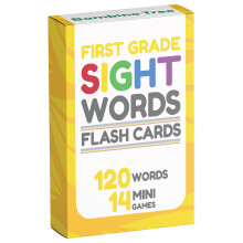 Sight Words Flash Cards 1st Grade - 120 High Frequency Words from Dolch's and Fry's Sight Word List for First Grade Ages 6-7 Years