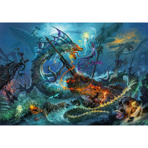 Clementoni Puzzle 3000 HQ Undervandskampen 1