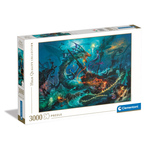 Clementoni Puzzle 3000 HQ Undervandskampen