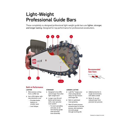 Oregon 168VXLGK095 16"" VersaCut Guide Bar  Multiple 1