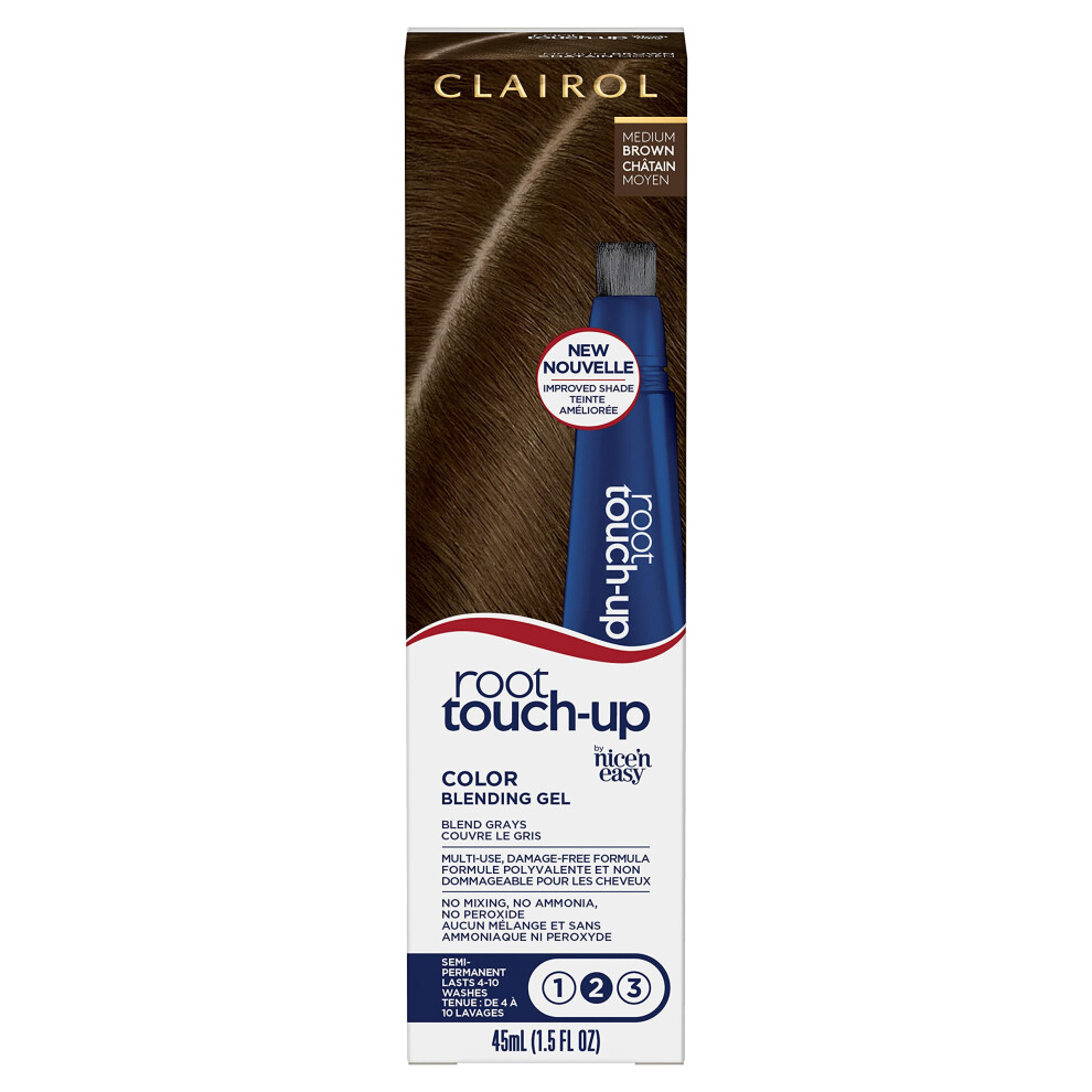 Clairol Root Touch-Up Semi-Permanent Hair Color Blending Gel  5 Medium Brown  Pack of 1