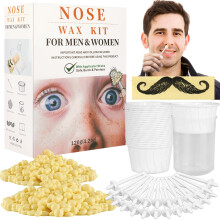 Kit de 120g pour enlever les poils du nez | Kit d'épilation avec 48 applicateurs | Kit durable de CoFashion