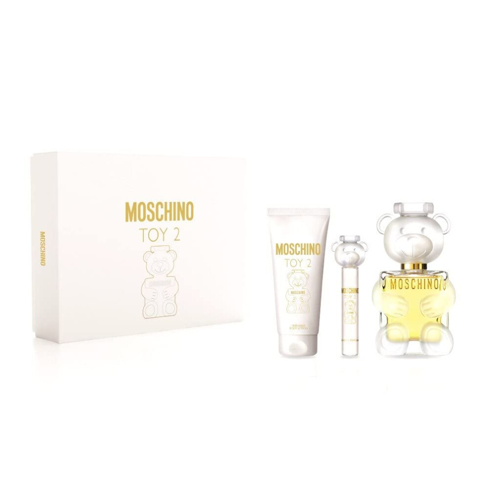 Moschino Moschino Toy 2 3.4oz EDP Spray  3.4oz Body Lotion  0.33oz EDP Spray Women 3 Pc Gift Set