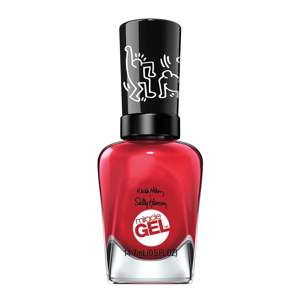 Sally Hansen Miracle Gel Keith Haring Collection - Nail Polish - Red-iant Baby - 0.5 fl oz