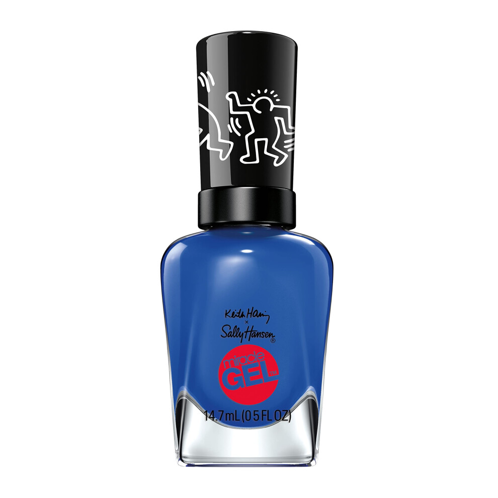 Sally Hansen Blue Miracle Gel Keith Haring Collection - Nail Polish - Draw In - 0.5 Fl Oz
