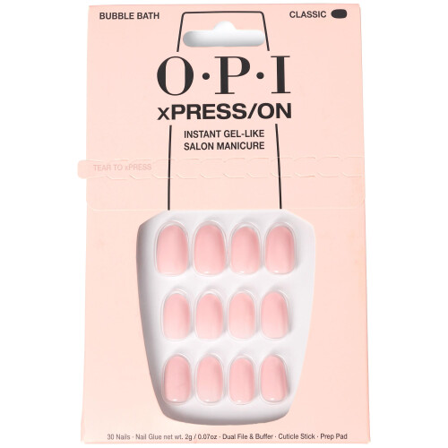 OPI Uñas postizas - OPI - Bubble Bath - Reutilizables - Efecto gel - Rosa