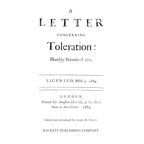 A Letter Concerning Toleration (Hackett Classics) 2