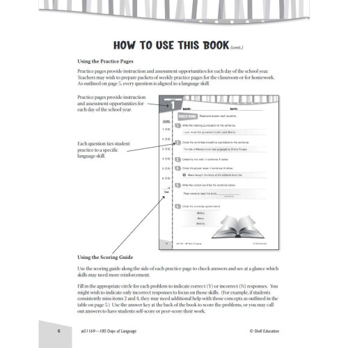 Shell Education 180 Days of Language for Fourth Grade 2
