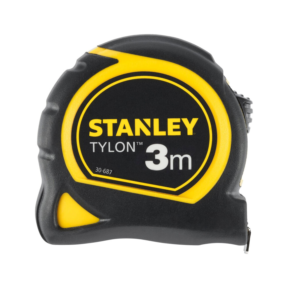 Stanley 0-30-687"" Tylon Tape Measure  Black/Yellow  3 m/12.7 mm