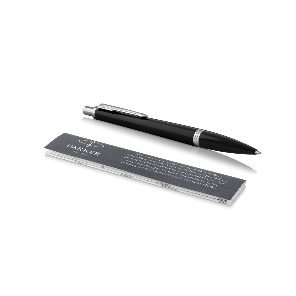 Parker Urban Ballpoint Pen  London Cab Black with Medium Point Black Ink Refill (1975421)