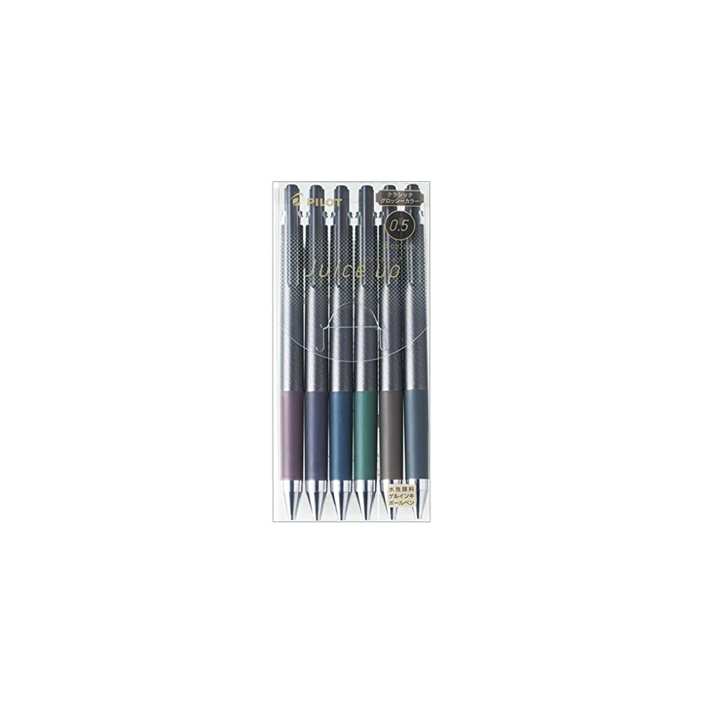 Pilot LJP120S56CCG Gel Ballpoint Pen  Juice Up  0.5  Classic Glossy Colors  6 Colors
