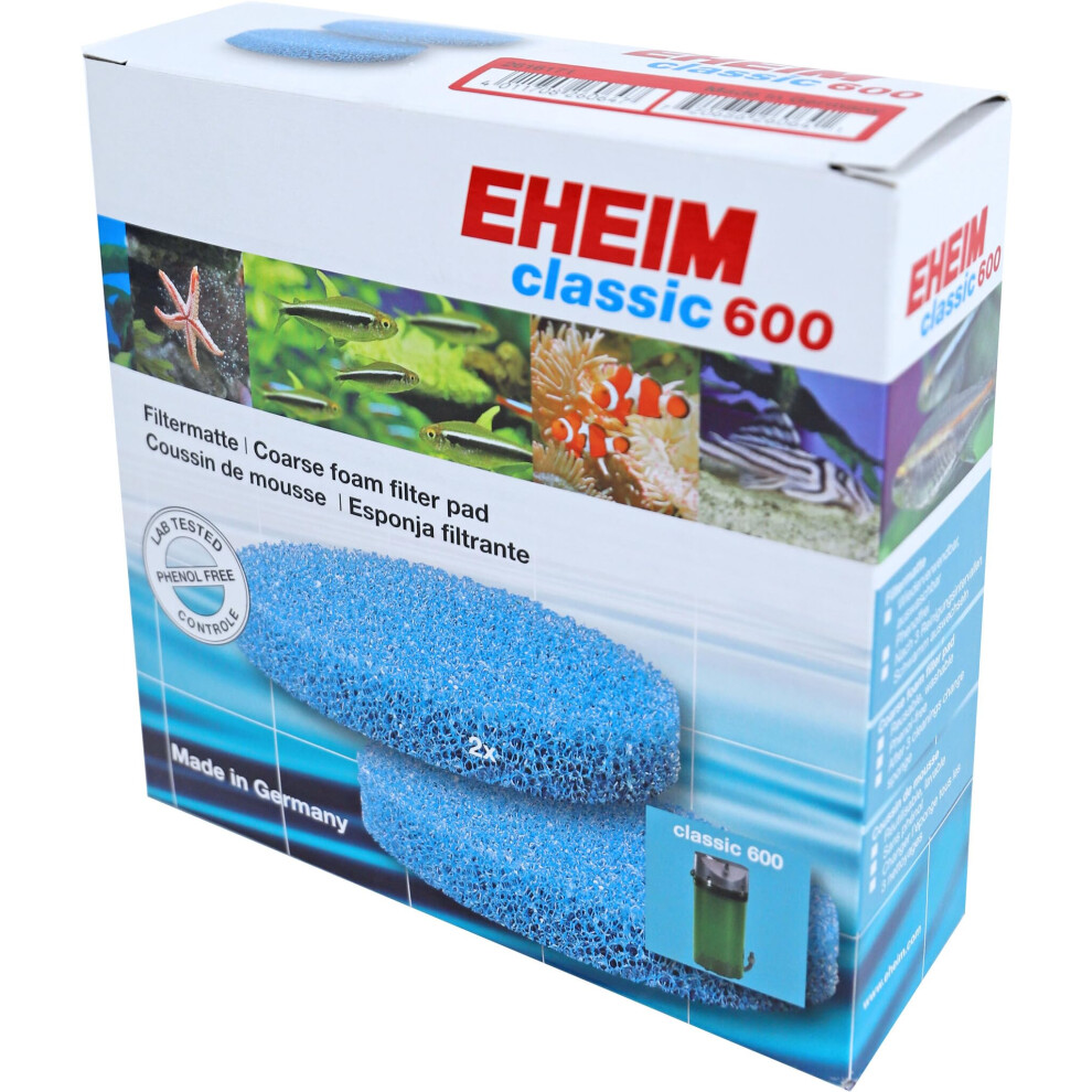 EHEIM Coarse Filter Pad (Blue) for Classic External Filter 2217 (2 Pieces)