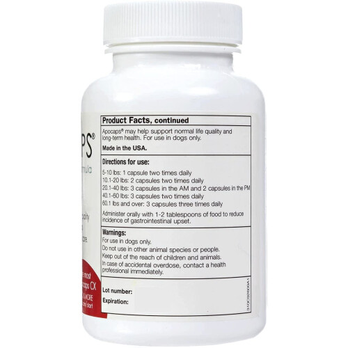 Apocaps CX Apoptogen Formula for Dogs  90 Count (Pack of 1) 2