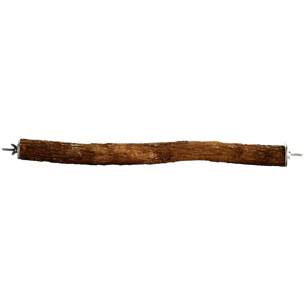 Polly's Full Length Hardwood Bird Perch  16-Inch  Natural Brown