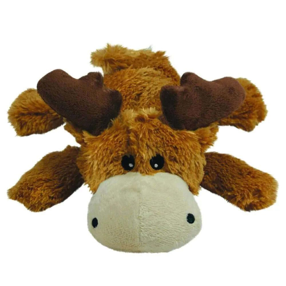 KONG Cozie Marvin Moose  Indoor Cuddle Squeaky Plush Dog Toy for Medium Dogs  Brown  1