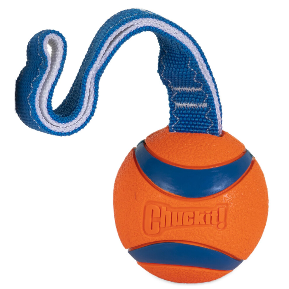 Chuckit! Ultra Tug Dog Toy  Large Fetch and Dog Ball Tug Toy for Dogs 60-100 Pounds