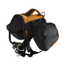 Kurgo Dog Saddlebag Backpack Back Pack Dog Harness Hiking Pack for Dogs Packs for Pets to Wear Camping & Travel Vest Harness Reflective Lightwei