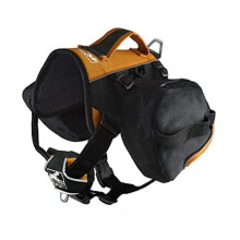 Kurgo Dog Saddlebag Backpack Back Pack Dog Harness Hiking Pack for Dogs Packs for Pets to Wear Camping & Travel Vest Harness Reflective Lightwei