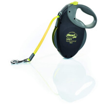 Flexi Giant Professional Gurt L: 10 M Schwarz/Neon