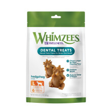 WHIMZEES by Wellness Hedgehog Natural Dental Chews for Dogs Long Lasting Treats Grain-Free Freshens Breath Large Breed 6 Count