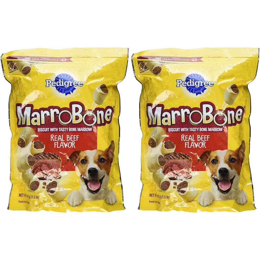 Pedigree MarroBone Dog Treat 1.5 pounds  Bundle of 2 Bags