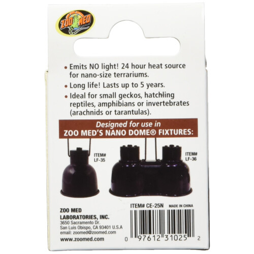 Zoo Med (2 Pack) Labs 25W Nano Ceramic Heat Emitter 2