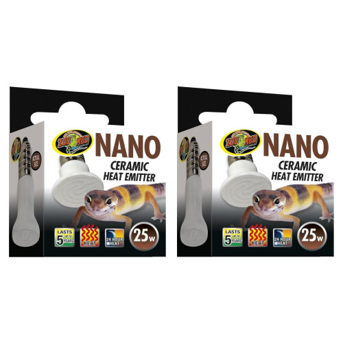 Zoo Med (2 Pack) Labs 25W Nano Ceramic Heat Emitter